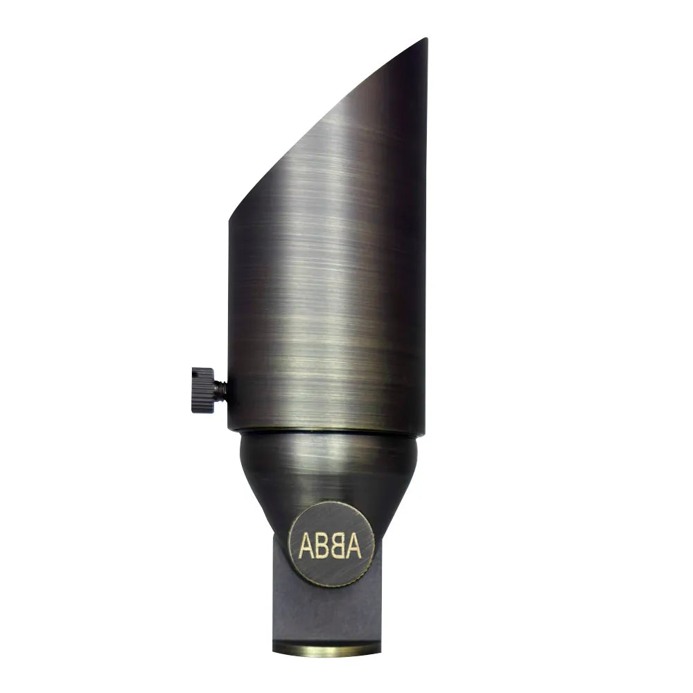 8W 3000K Warm White Integrated LED Brass Spot Light - Low Voltage Small Directional Bullet Light for Home, Garden, and Accent Lighting | SPB10