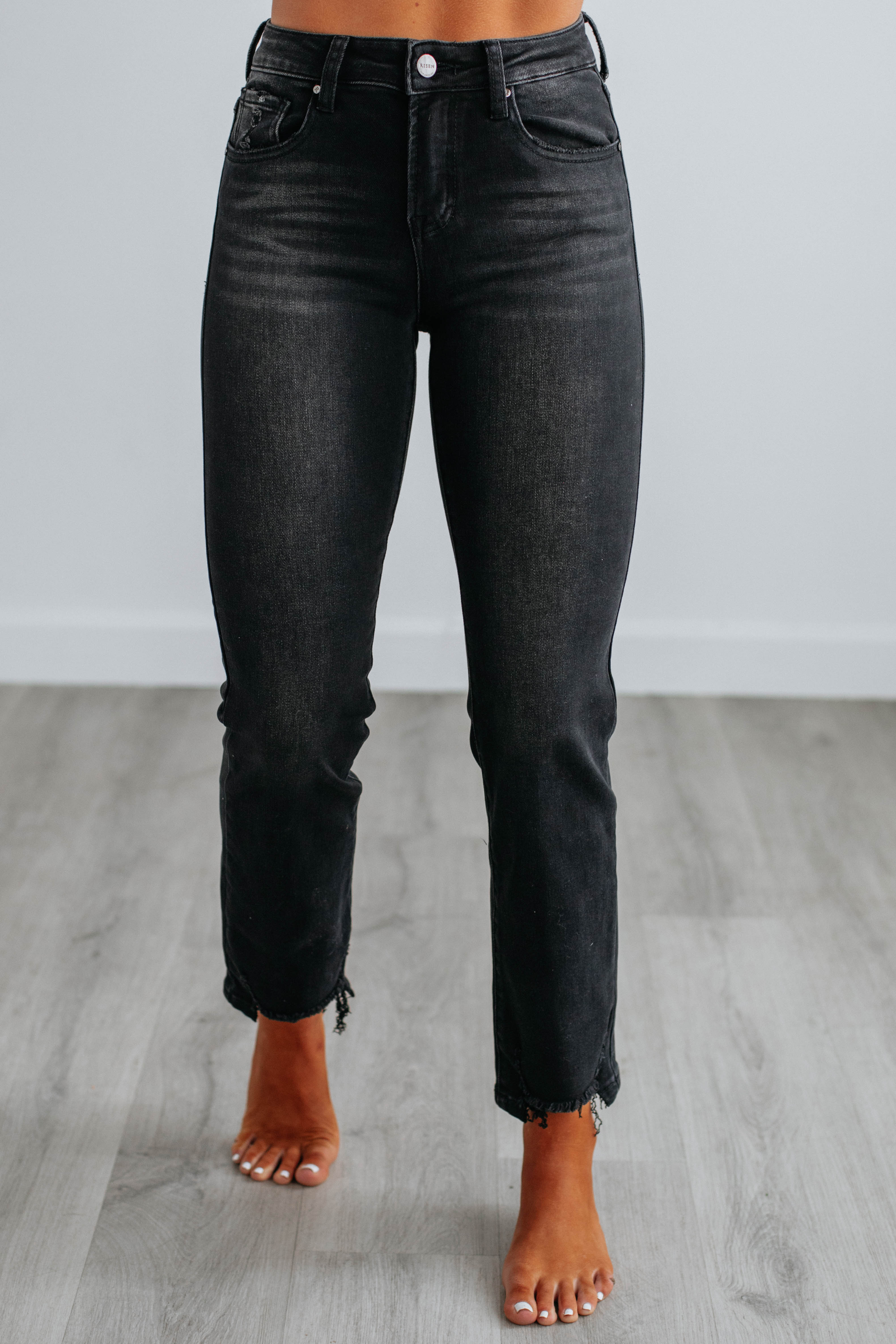 Blaine Risen Vintage Black Jeans for Men - High Waisted Slim Fit Denim Pants | Perfect for Casual Wear, Date Night & Street Style Fashion