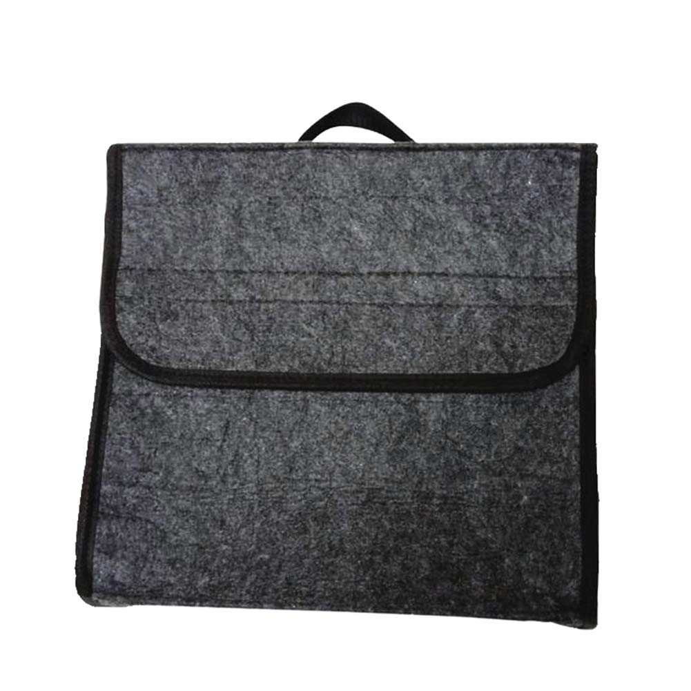 Foldable Thick Felt Storage Container - Car Trunk Organizer & Vehicle Tools Storage Case | Perfect for Road Trips, Camping Gear & Auto Accessories Organization