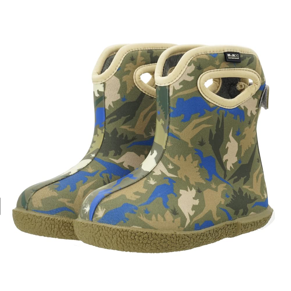 **MCIKCC Kids' Waterproof Rain Boots for Boys - Comfortable & Durable Outdoor Play Shoes for Puddles, Mud, and Wet Weather**