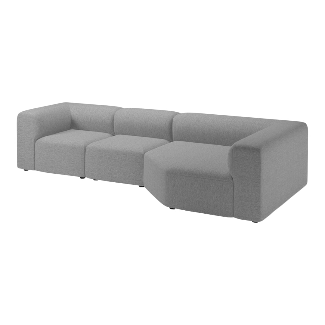 Angle 3-Seater Corner Sofa with Large Chaise - Modern L-Shaped Sectional Couch for Living Room, Lounge & Family Room