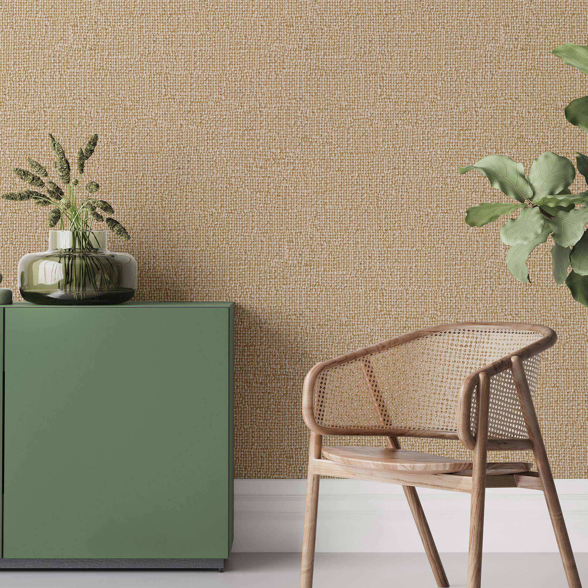 Brown Burlap Peel and Stick Removable Wallpaper - Self-Adhesive Decorative Wall Covering for Home, Office & Nursery - Easy to Install & Remove - Perfect for Accent Walls, DIY Projects & Room Makeovers