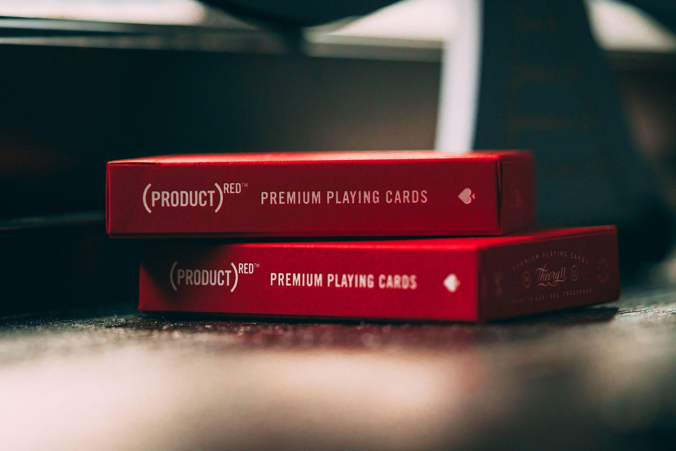 Premium Red Playing Cards - Classic Poker Size Deck for Card Games, Magic Tricks & Casino Nights - 100% Plastic-Coated for Durability & Smooth Shuffling