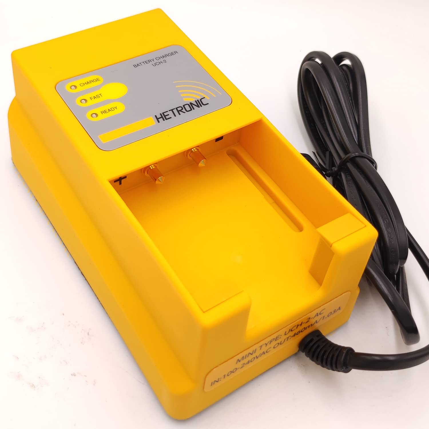 DCYNXC UCH-2-AC 100V-240VAC Universal Battery Charger - 90-270VAC Input, 460mA/1.03A Output - Compatible with Hetronic 68300900 - Perfect for Industrial Equipment, Power Tools & Emergency Backup Power