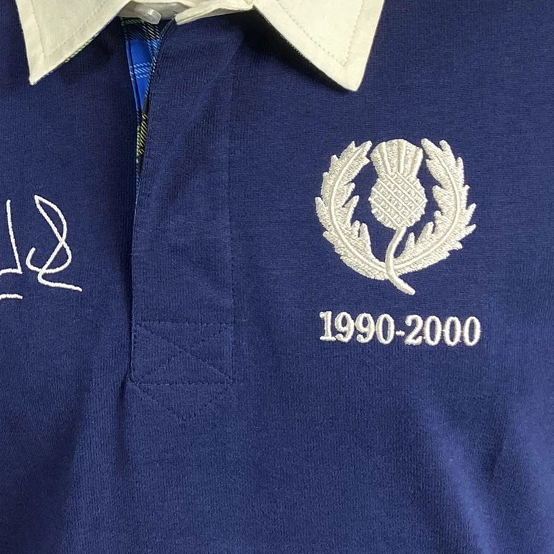 Ellis Rugby Doddie Weir Tartan Polo Shirt - Men's Classic Cotton Rugby Shirt with Tartan Design - Perfect for Casual Wear, Sports Events & Scottish Heritage Celebrations