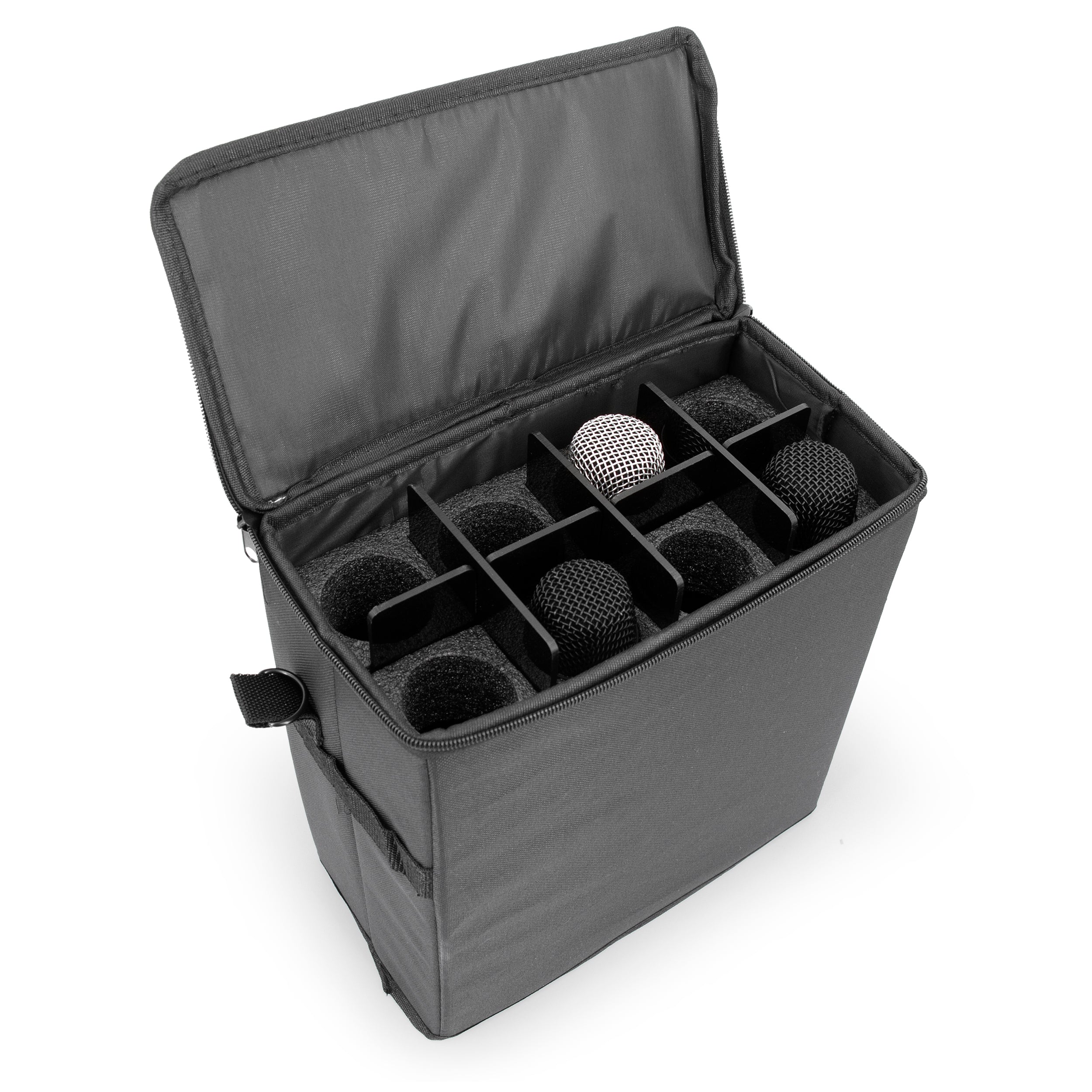 CASEMATIX Wireless Microphone Case - Compatible with Sennheiser, Shure & More (Holds 8 Mics Up to 11