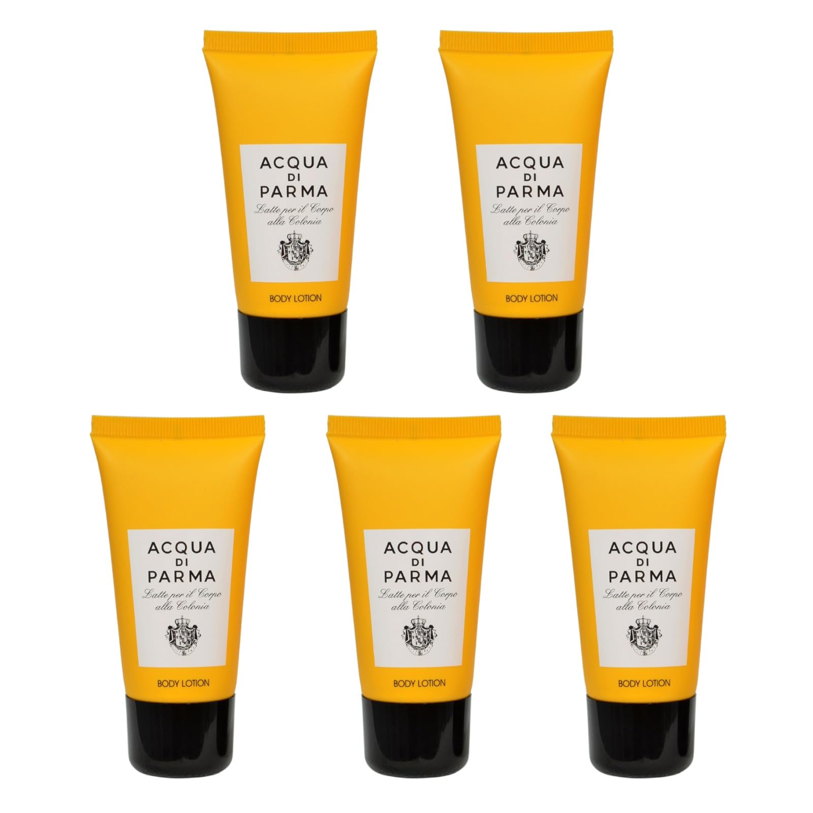 Acqua Di Parma Colonia Body Lotion 200ml (6.76 Fl Oz) - Pack of 5 Travel-Size Luxury Moisturizers | Perfect for Gym, Travel & On-The-Go Hydration
