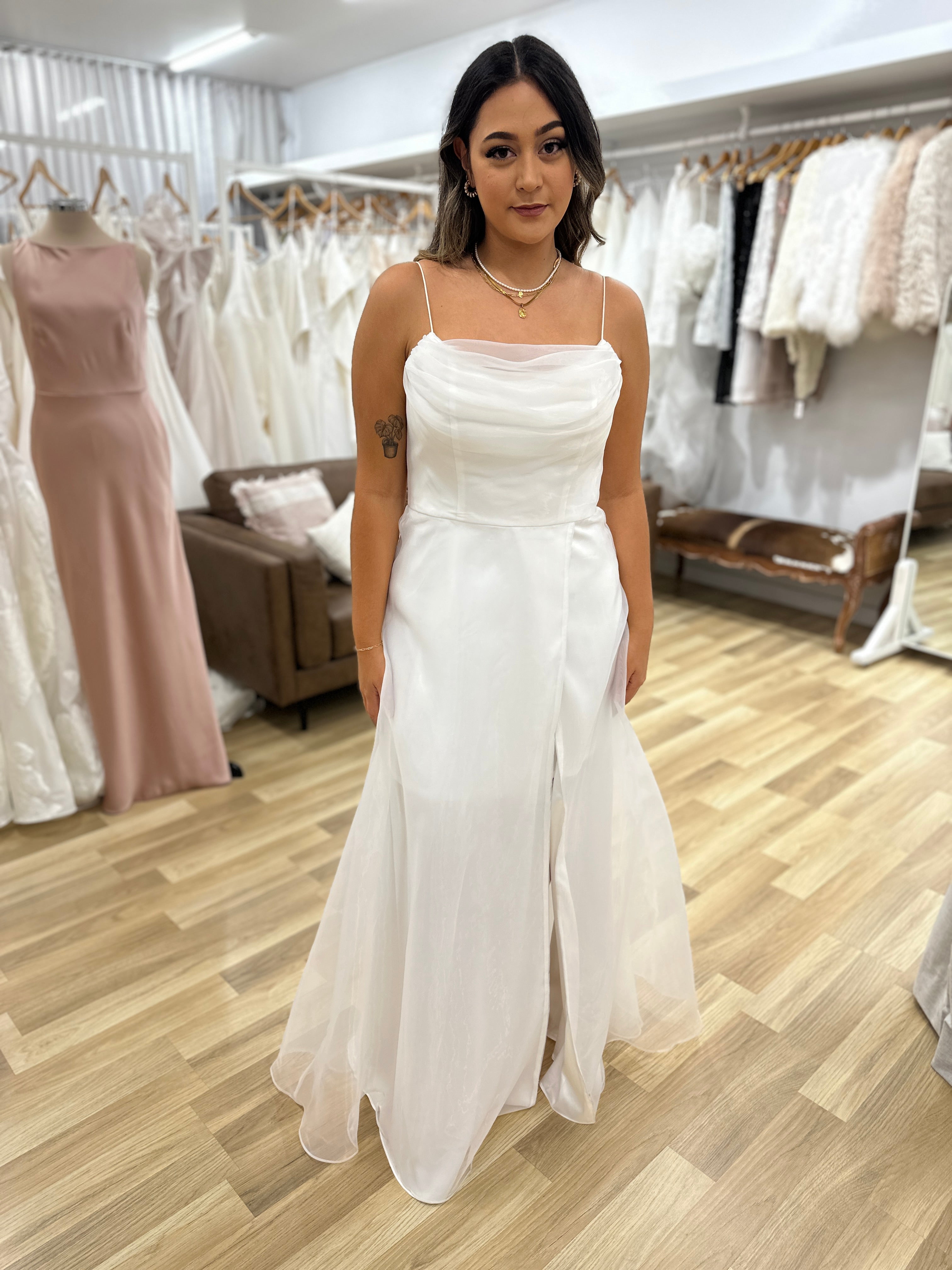 Elegant Averie Cowl Neck Gown - Women's Formal Evening Dress for Prom, Wedding & Special Occasions
