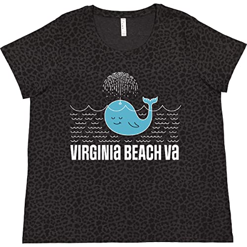 Inktastic Virginia Beach VA Cute Vacation Gift Women's Plus Size T-Shirt - Comfortable & Stylish Graphic Tee for Beach Lovers, Travel Enthusiasts & Souvenir Shoppers