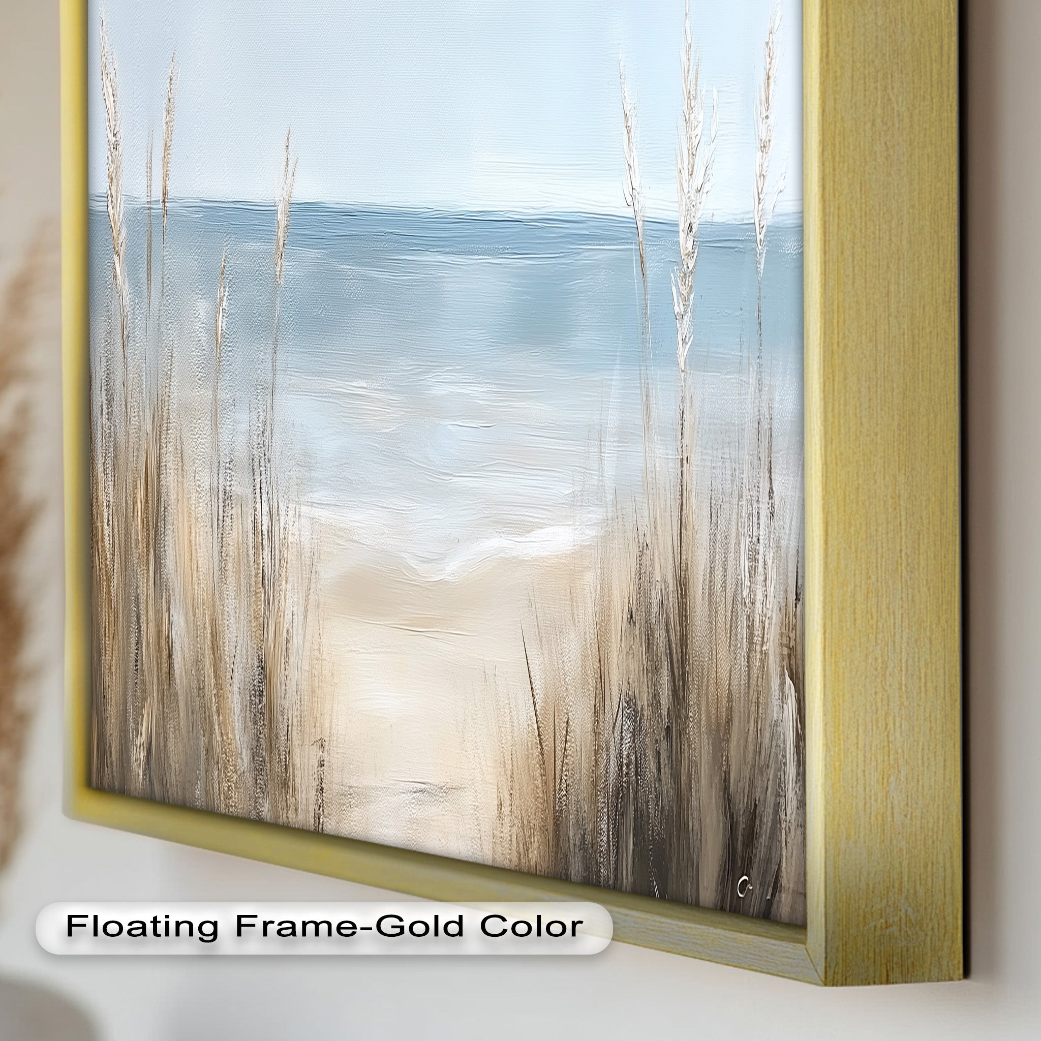 Coastal Beach Wall Art - Hand-Painted Ocean Landscape Oil Painting for Living Room, Bedroom & Office Decor | Seascape Home Decor