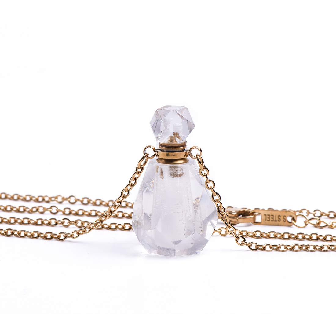 Natural Gemstone Crystal Necklace - Irregular Shape Healing Stones for Chakra Balancing & Aromatherapy | Perfect for Meditation, Yoga & Spiritual Healing