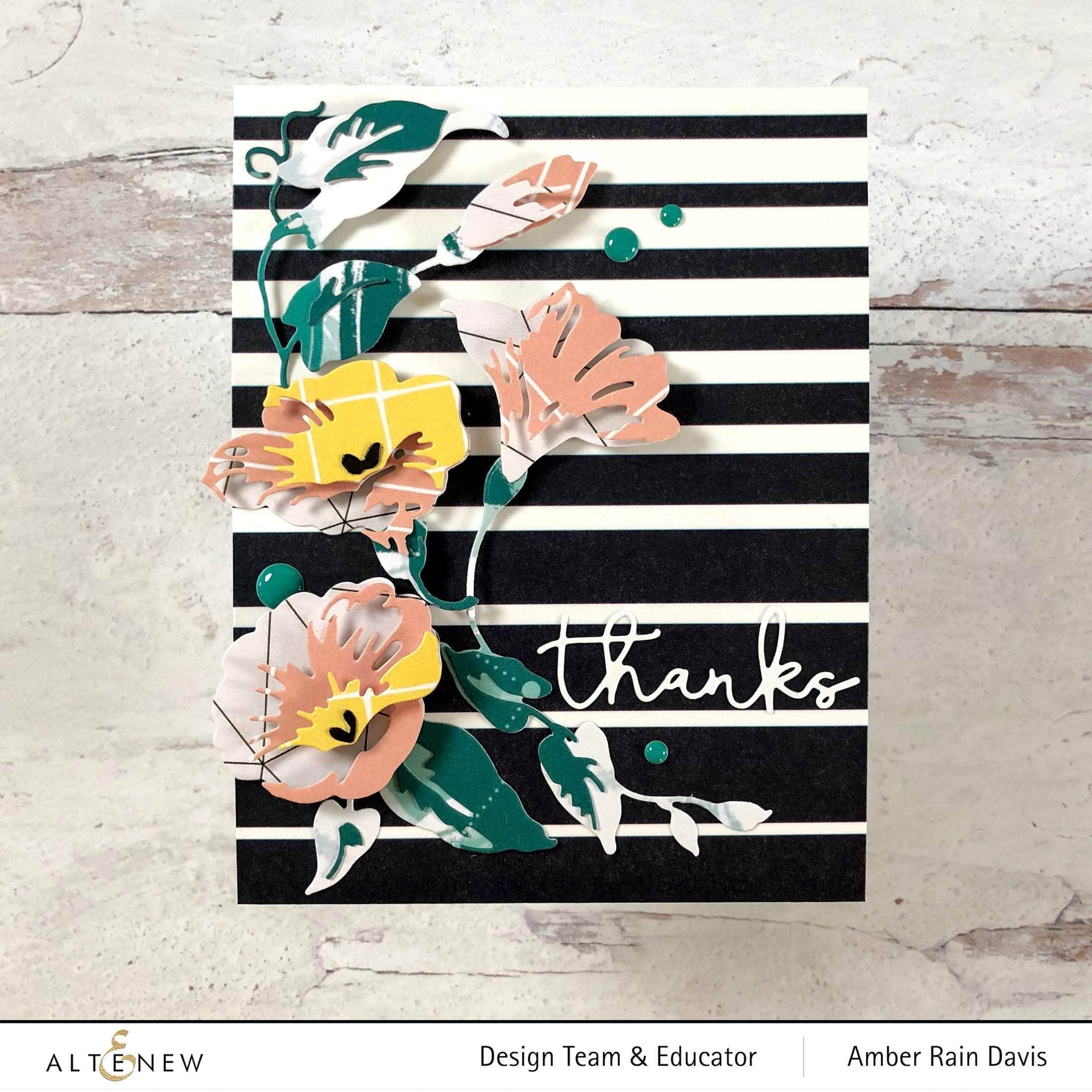 Morning Glory Layering Die Set for Card Making - Floral Paper Crafting Dies for Scrapbooking, DIY Greeting Cards, and Home Decor Projects