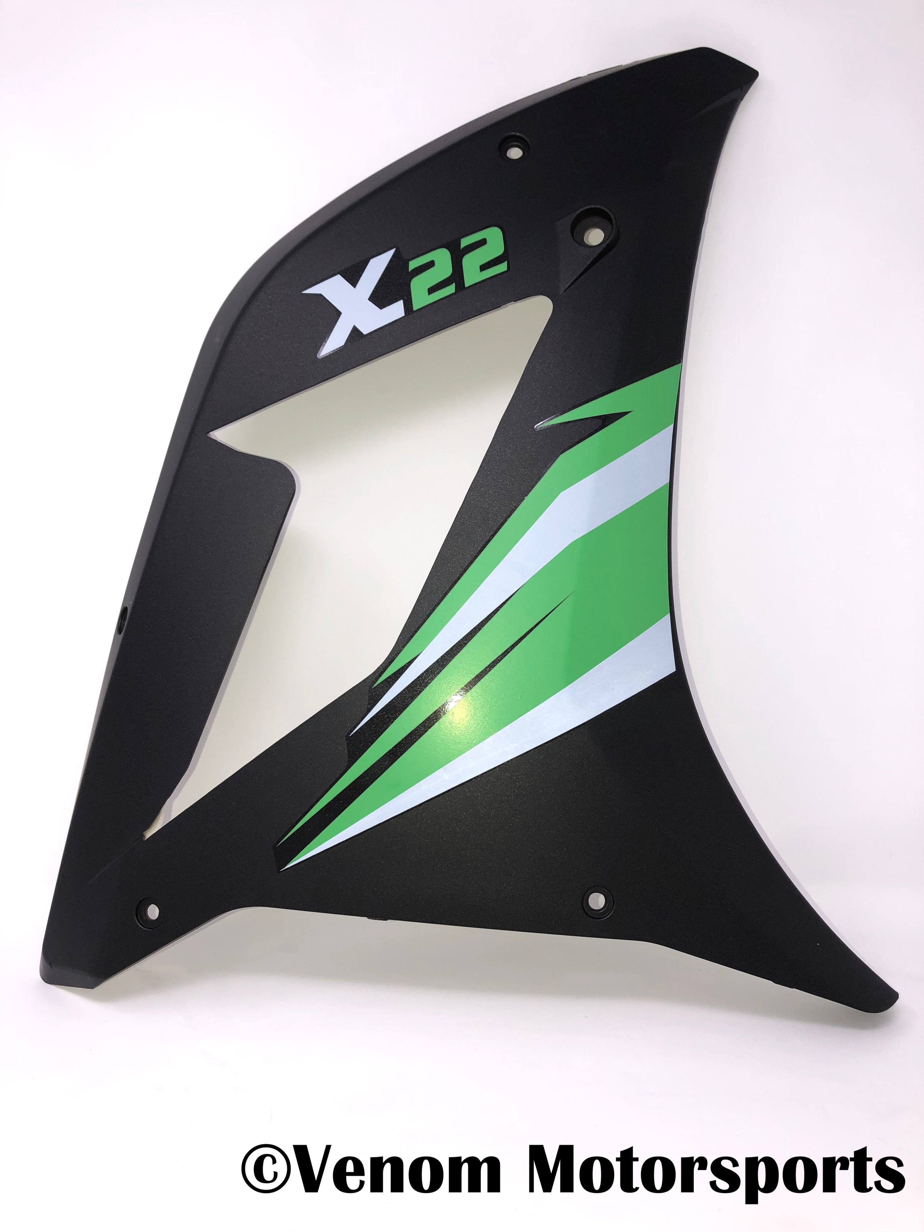 Venom X22 125cc Motorcycle Right Side Fairing Replacement Part (125001004) - Perfect for Repair & Customization of Sport Bikes