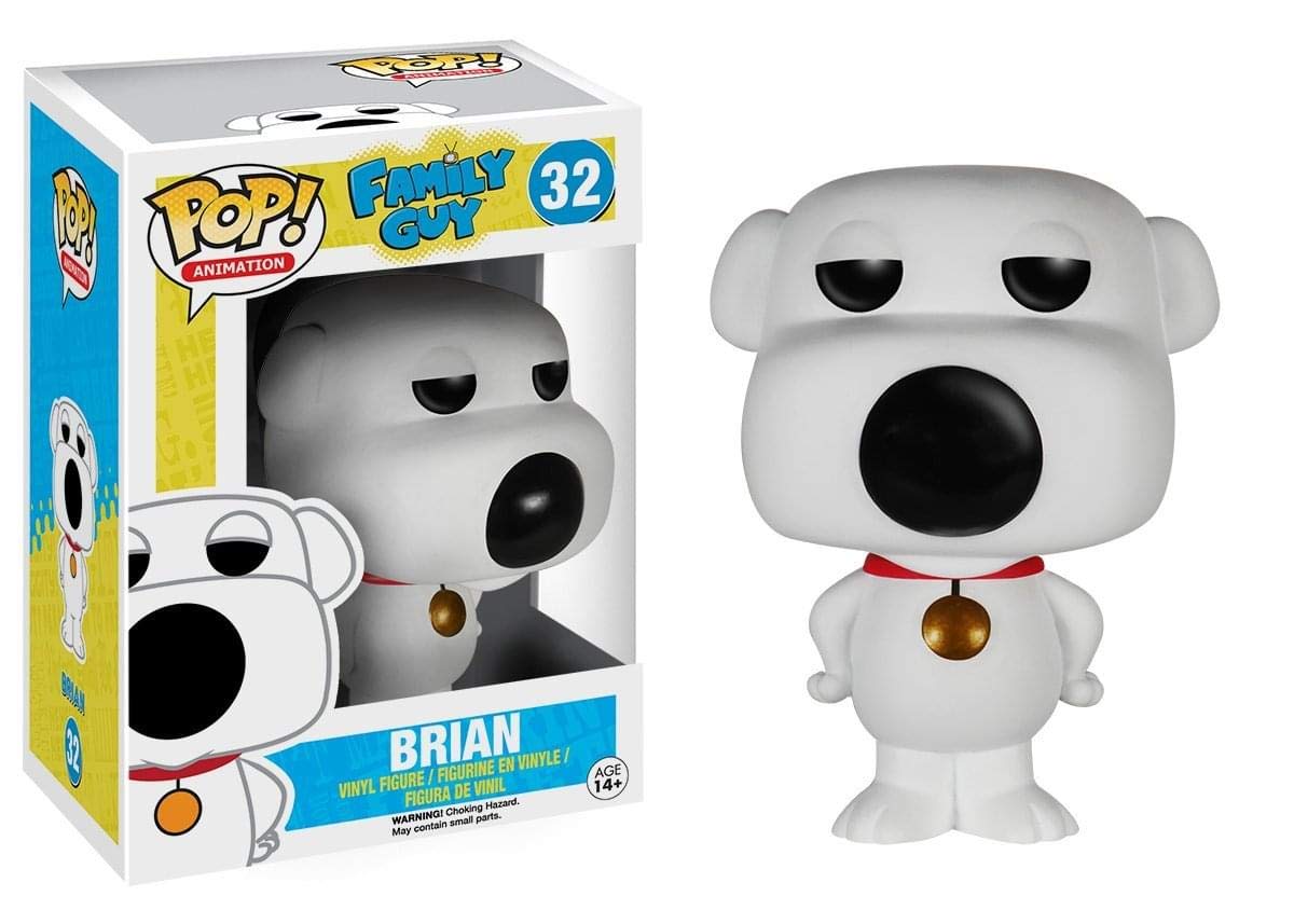 Family Guy Brian Funko Pop! Vinyl Figure Collectible Toy - Perfect for TV Show Fans, Gift Giving & Pop Culture Displays