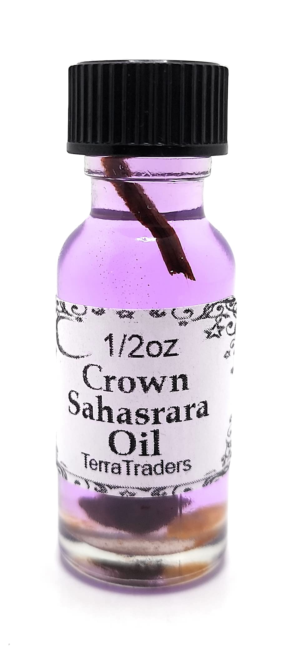 Crown Sahasrara Chakra Oil - Pure Aromatherapy Essential Oil for Meditation, Yoga & Spiritual Healing - Enhance Your 7th Chakra Balance & Relaxation