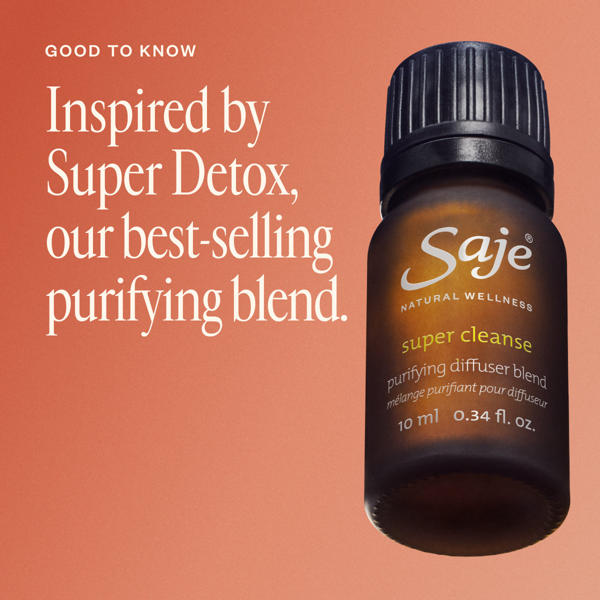 Super Cleanse Purifying Diffuser Blend - Essential Oil Aromatherapy for Relaxation, Stress Relief & Home Freshening | Perfect for Yoga, Meditation & Bedroom