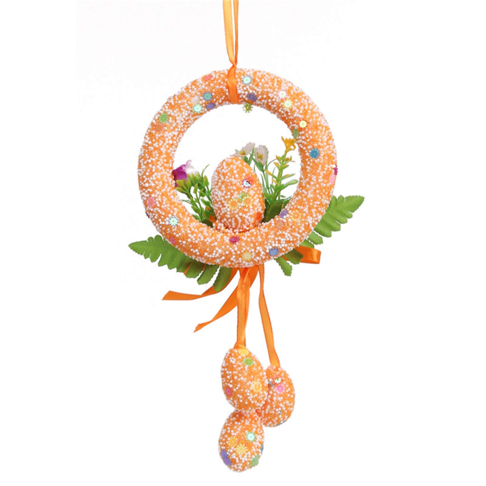 Ellymi Cute Rabbit Easter Ornaments - Hanging Decor for Easter Eggs, Kids Room, School & Office - Funny Easter Bunny Decorations for Home Party & Spring Festival