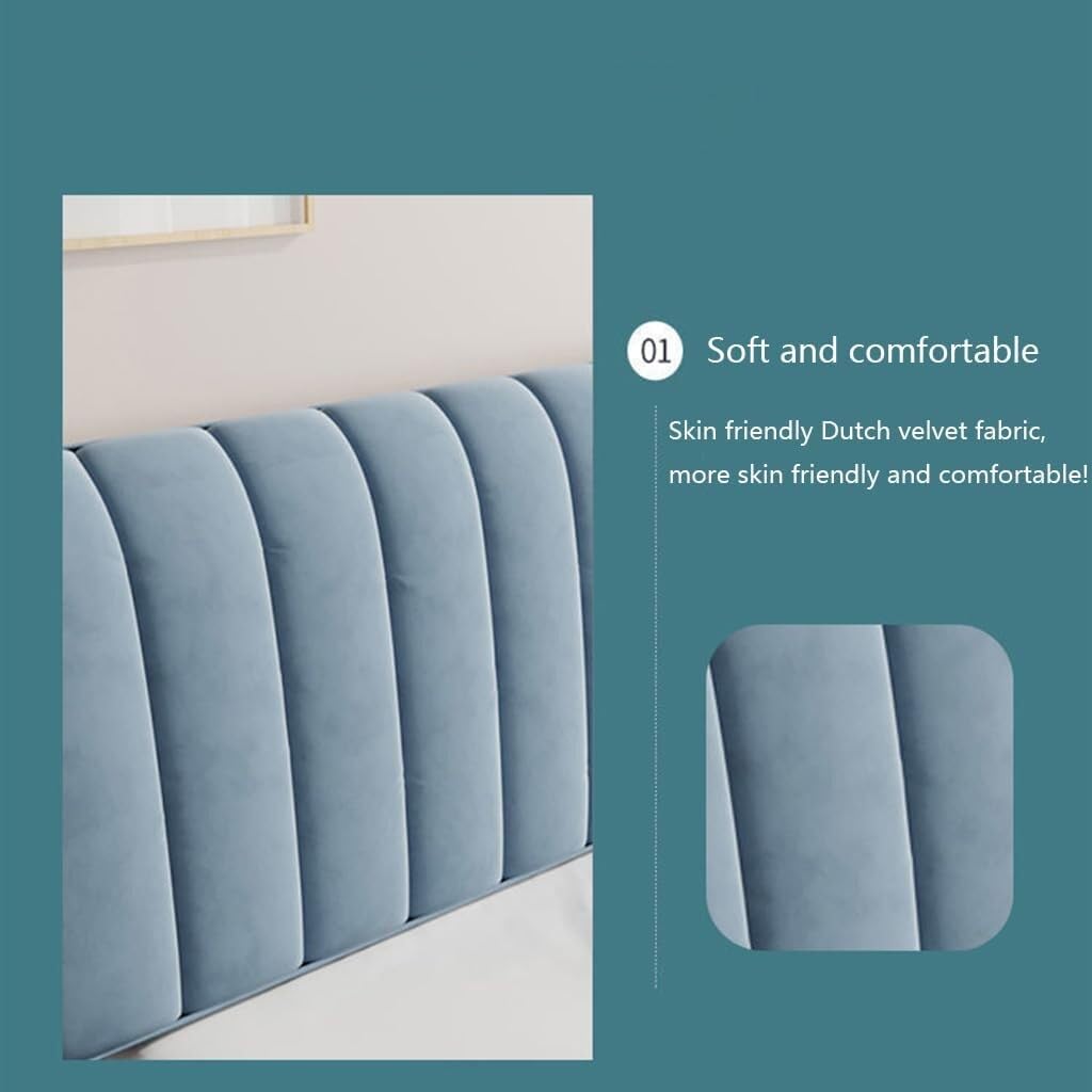 Velvet Baby Bed Headboard Slipcover - All-Inclusive Headboard Protector & Dust Cover for Single, King, Double Beds - Perfect for Nursery, Kids Room & Home Decor Protection
