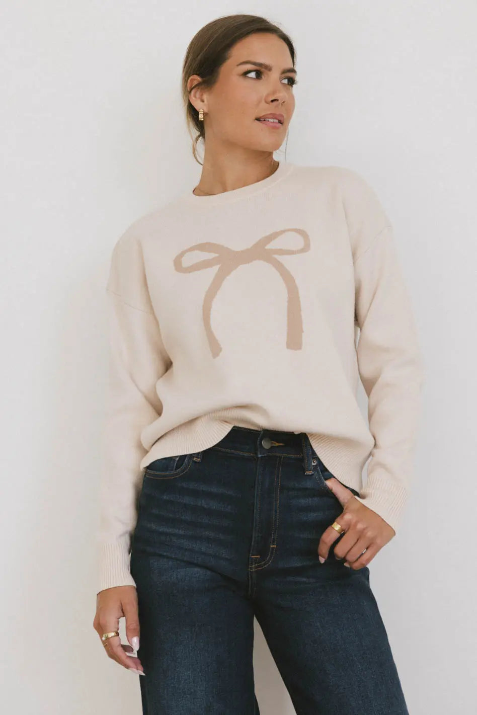 Elana Knit Sweater for Women - Cozy Cable Knit Pullover - Winter Warm Casual Tops - Perfect for Office, Date Night & Holiday Outfits