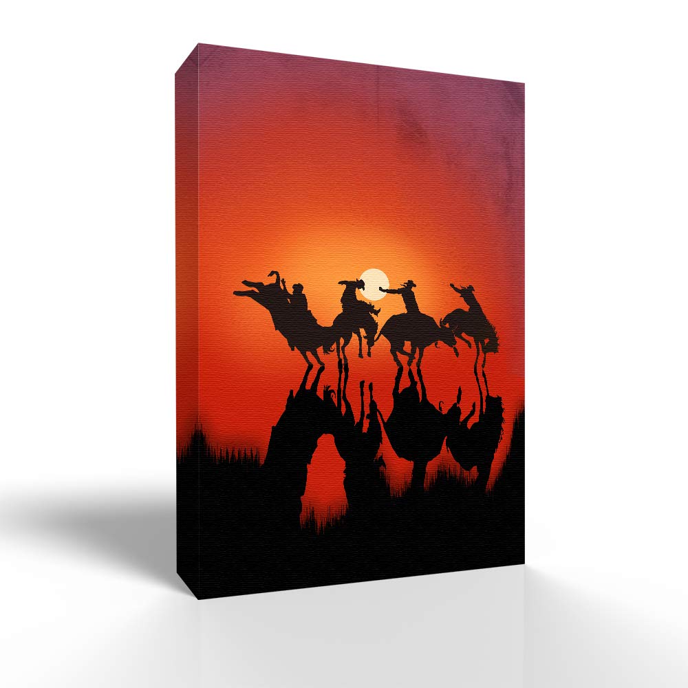 Wall26 Canvas Wall Art - Western Cowboy Pictures, 12x18 Inches Framed Canvas Prints, Perfect for Bedroom, Living Room, and Office Decor