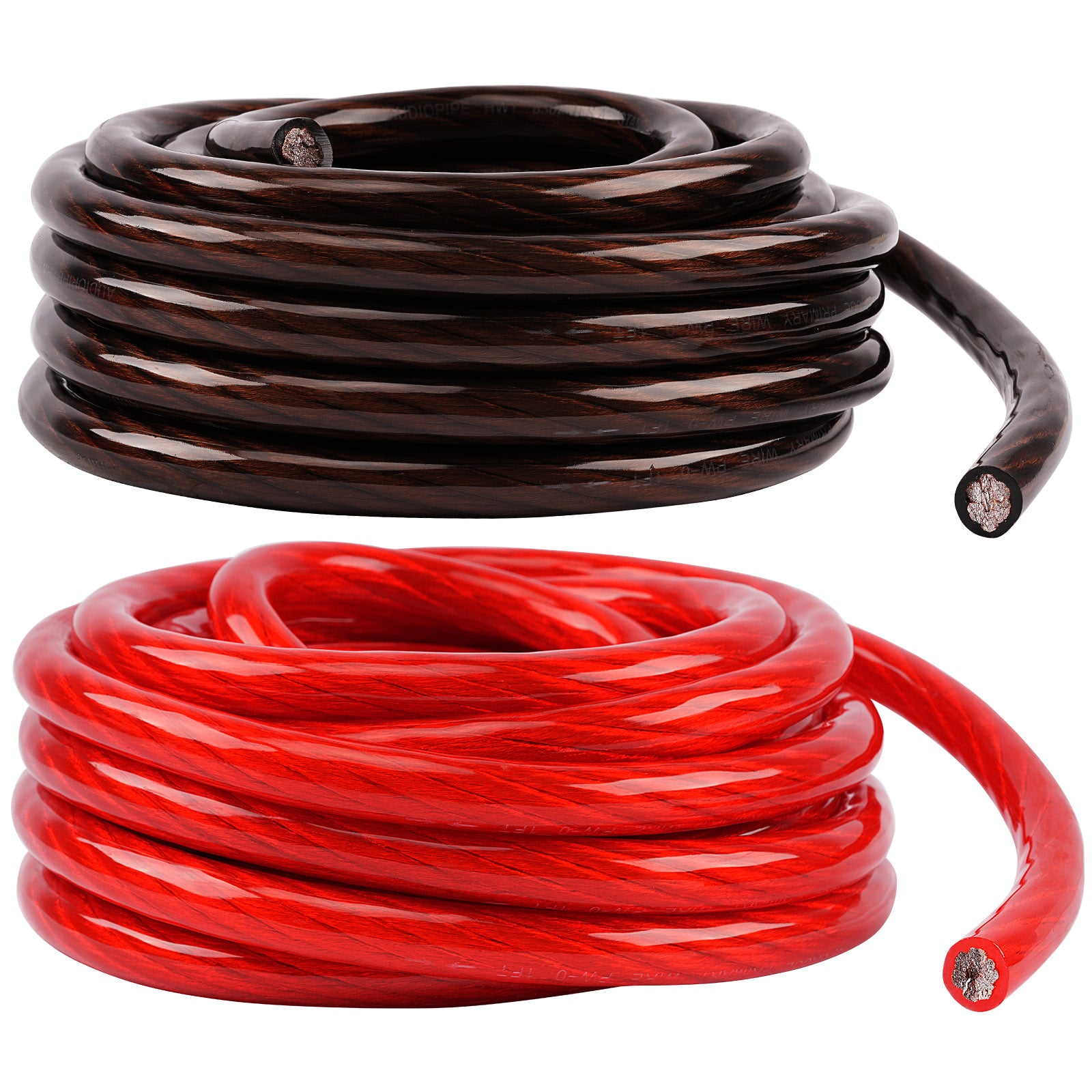 25Ft 4 Gauge Black and Red Primary Wire (PWK 4 25RB) - Heavy Duty Automotive Battery Cable for Car Audio, Solar Panels, and RV Electrical Systems