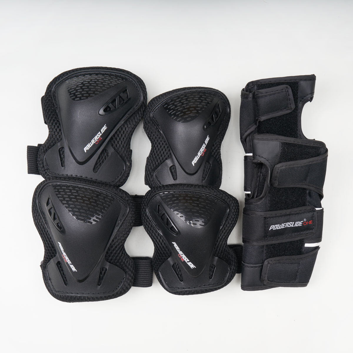 Powerslide Basic Adult Protective Gear Set - Knee Pads, Elbow Pads & Wrist Guards for Skating, Rollerblading & Skateboarding - Safety Equipment for Adults
