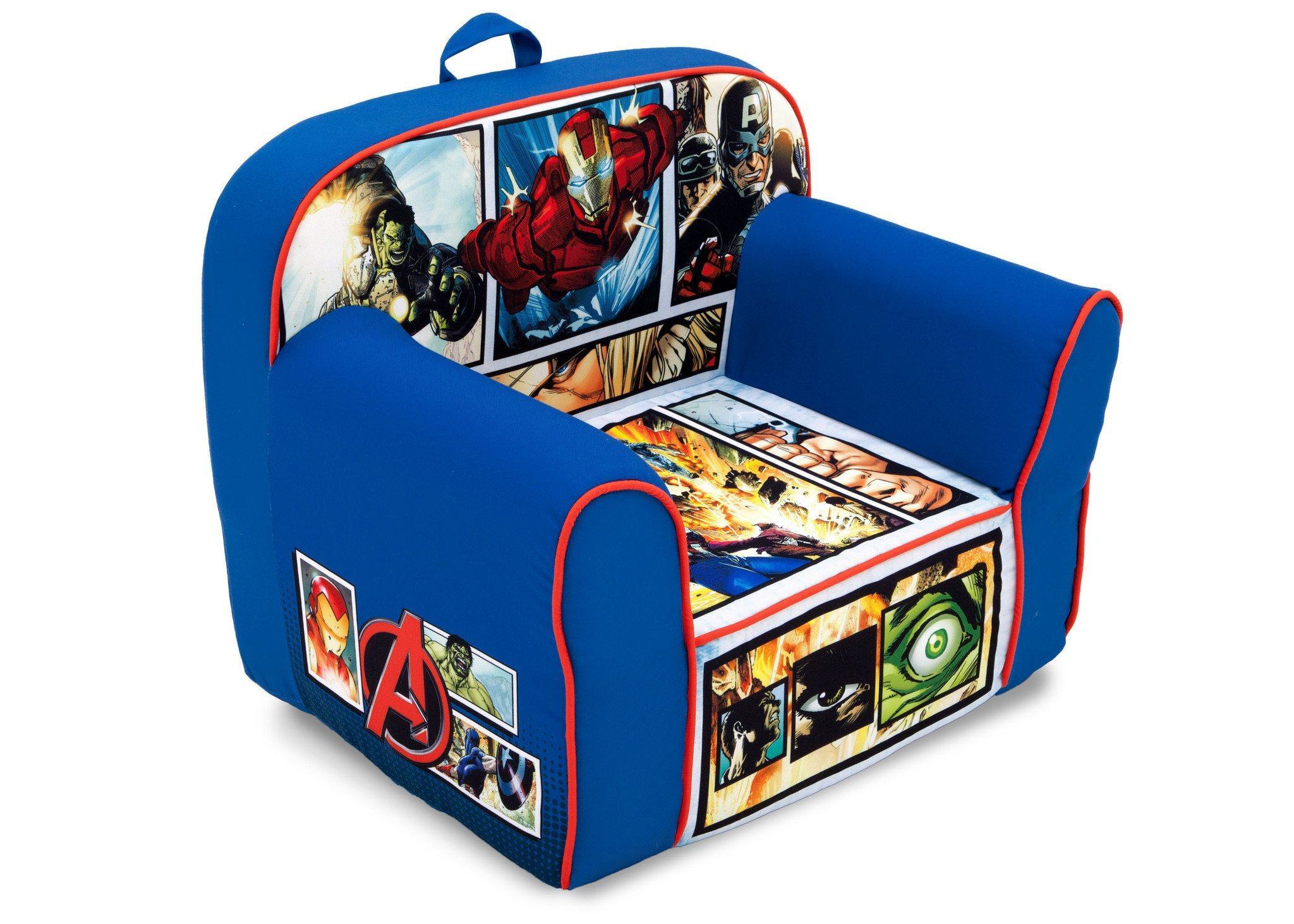 Marvel Avengers Foam Snuggle Chair - Superhero Themed Kids Bean Bag for Bedroom, Playroom & Movie Nights | Perfect for Relaxing, Gaming & Reading