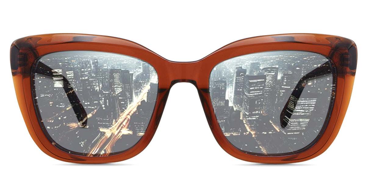 LESA Women's Prescription Tinted Glasses - Stylish & UV Protection for Reading, Driving & Outdoor Activities