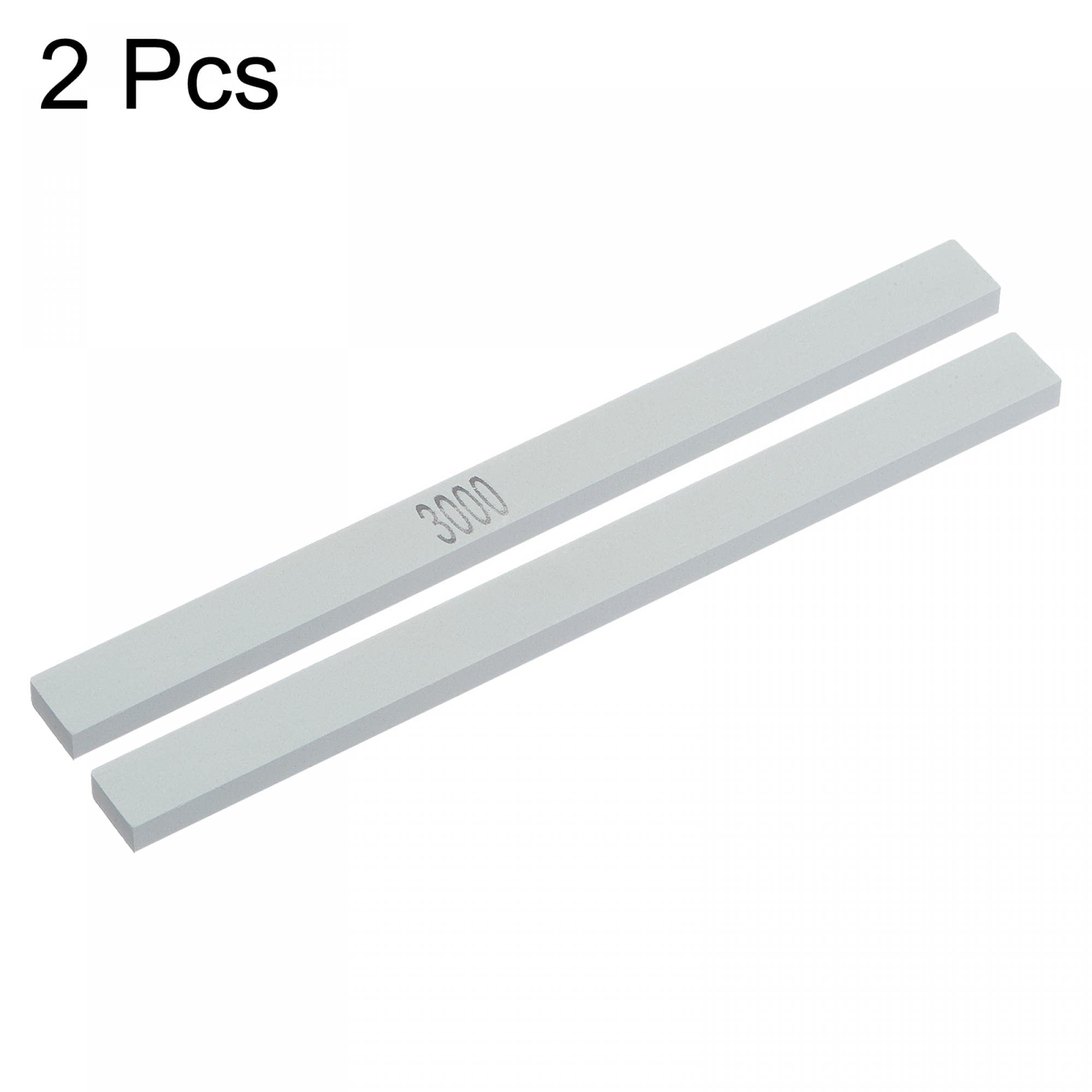 uxcell 3000 Grit Green Silicon Carbide Sharpening Stone - 2pc Knife Whetstone Set for Professional Knife Sharpening & Polishing | Perfect for Kitchen, Hunting & Outdoor Tools
