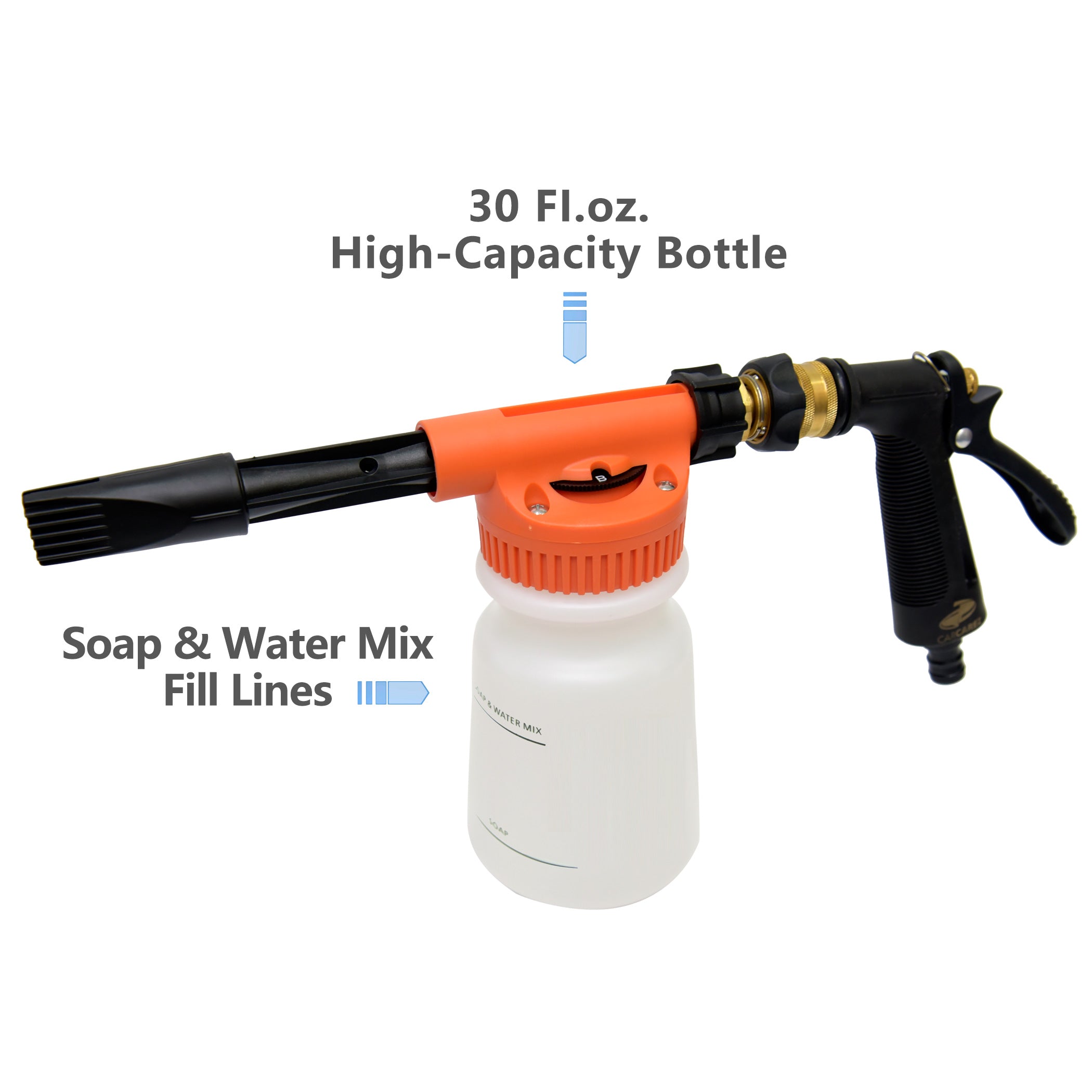 Multi-Purpose Foam Gun with 900ml Bottle - Perfect for Car Washing, Home Cleaning & Gardening