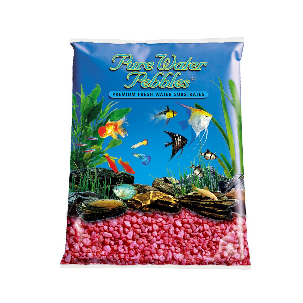 25-Pound Neon Red Aquarium Gravel - Premium Fish Tank Substrate for Freshwater & Saltwater Aquariums | Perfect for Betta, Goldfish, Shrimp & Tropical Fish Tanks