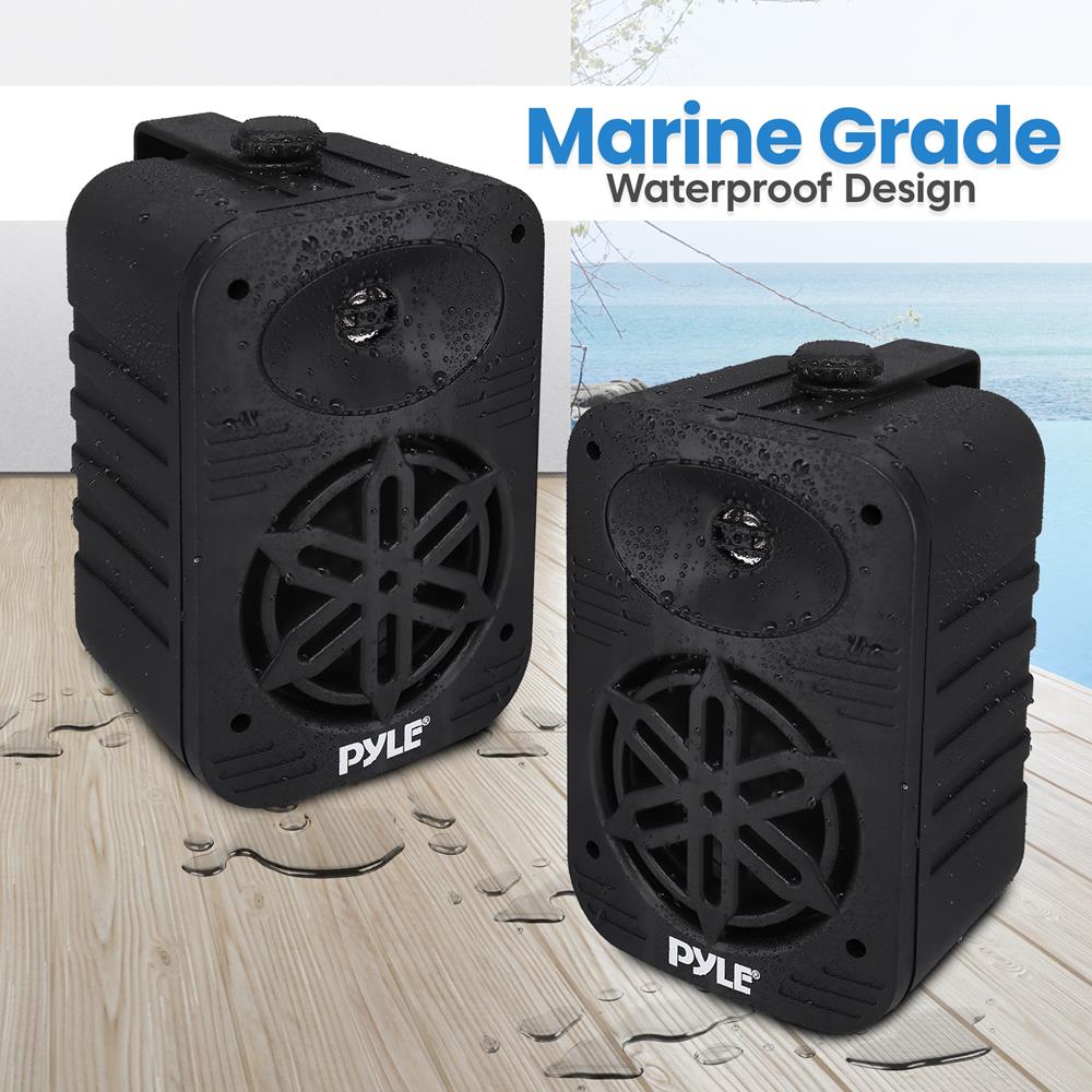 2-Way Indoor/Outdoor Waterproof Speaker System - High-Quality Sound for Patio, Garden, Pool & Home Entertainment