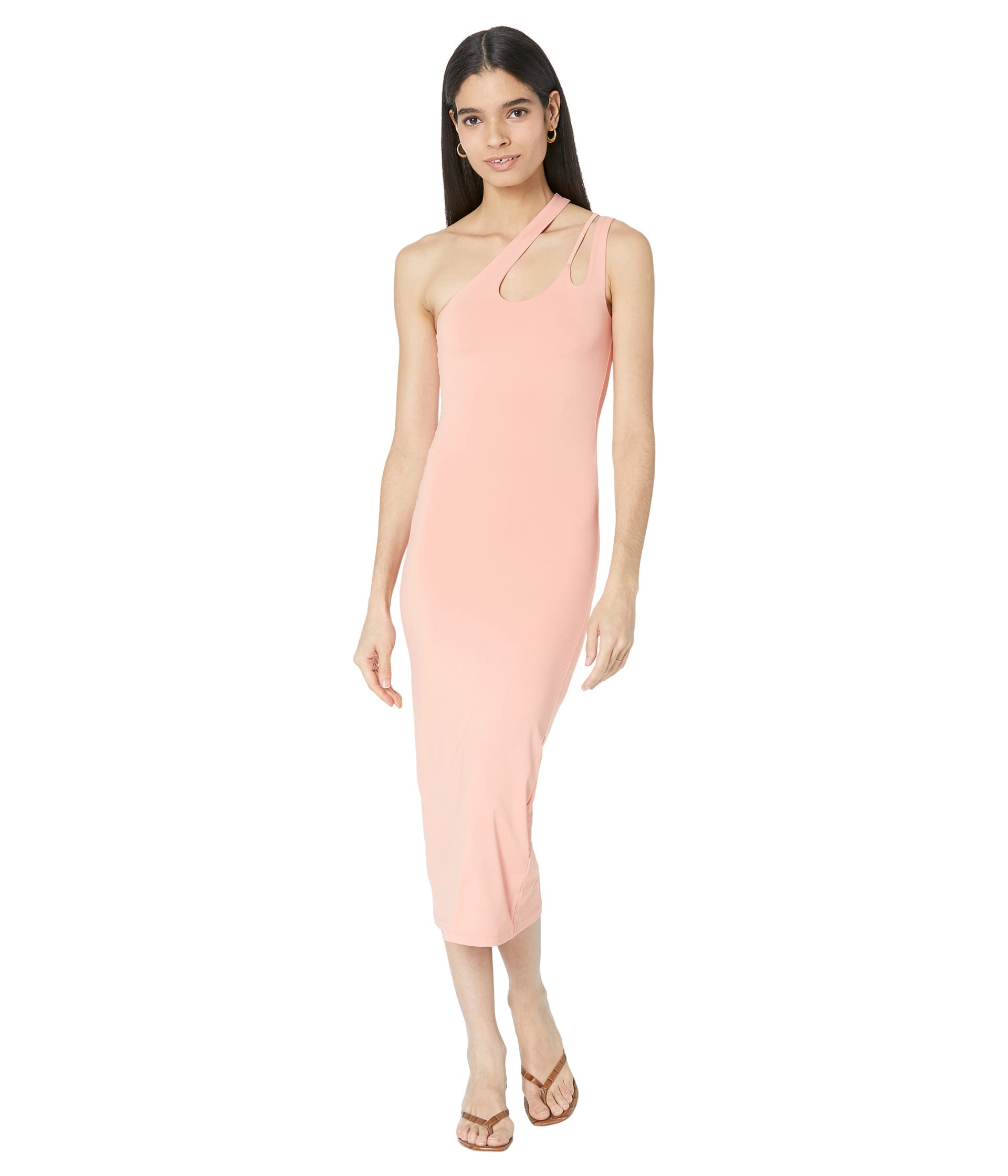 Bardot Echo Cutout Midi Dress - Flowy Summer Dress for Women, Elegant V-Neck Party Dress with Side Cutouts | Perfect for Cocktail Parties, Date Nights & Beach Vacations