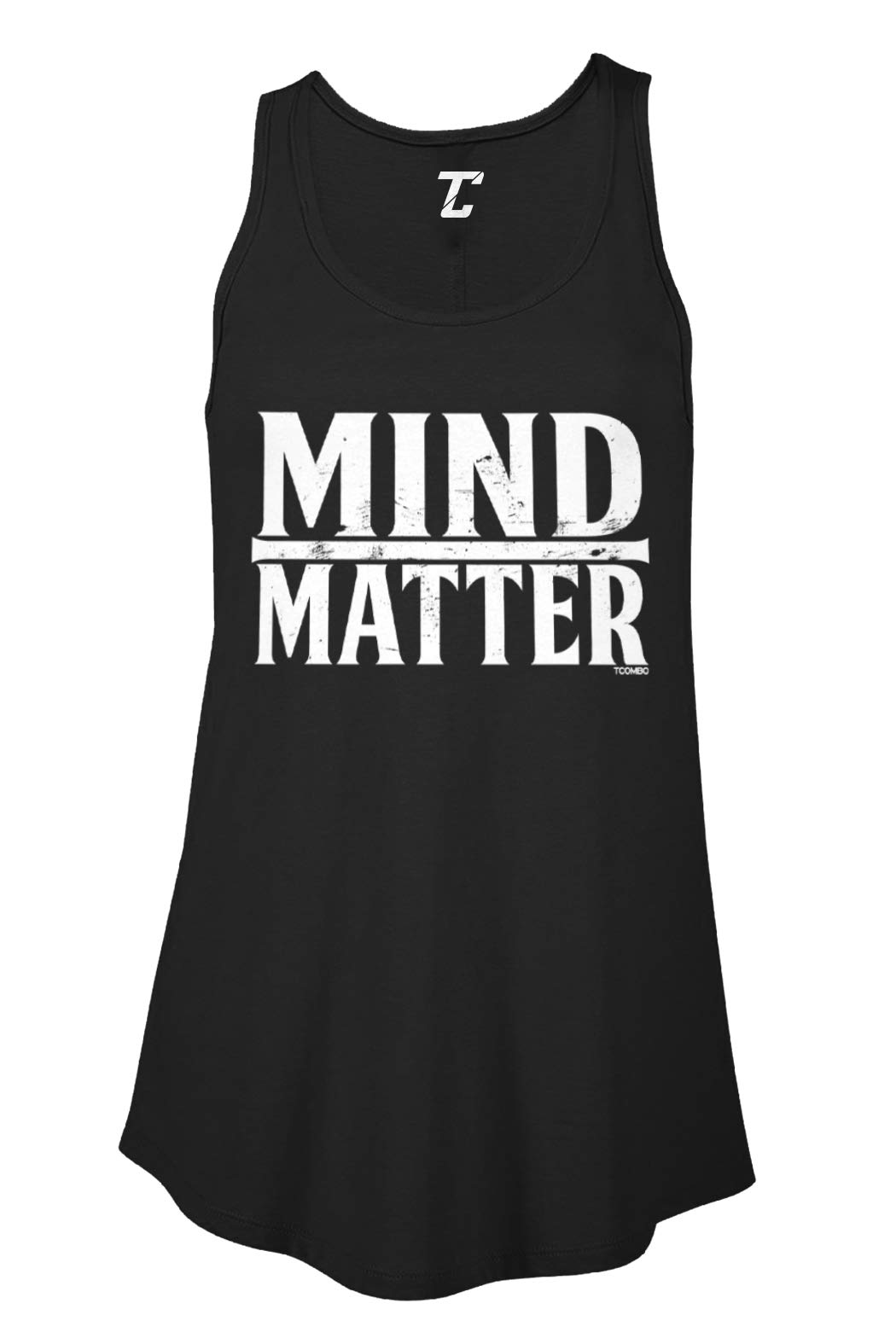 Mind Over Matter - Inspirational Gym Fitness Women's Flowy Tank Top for Workouts & Yoga | Motivational Athletic Apparel