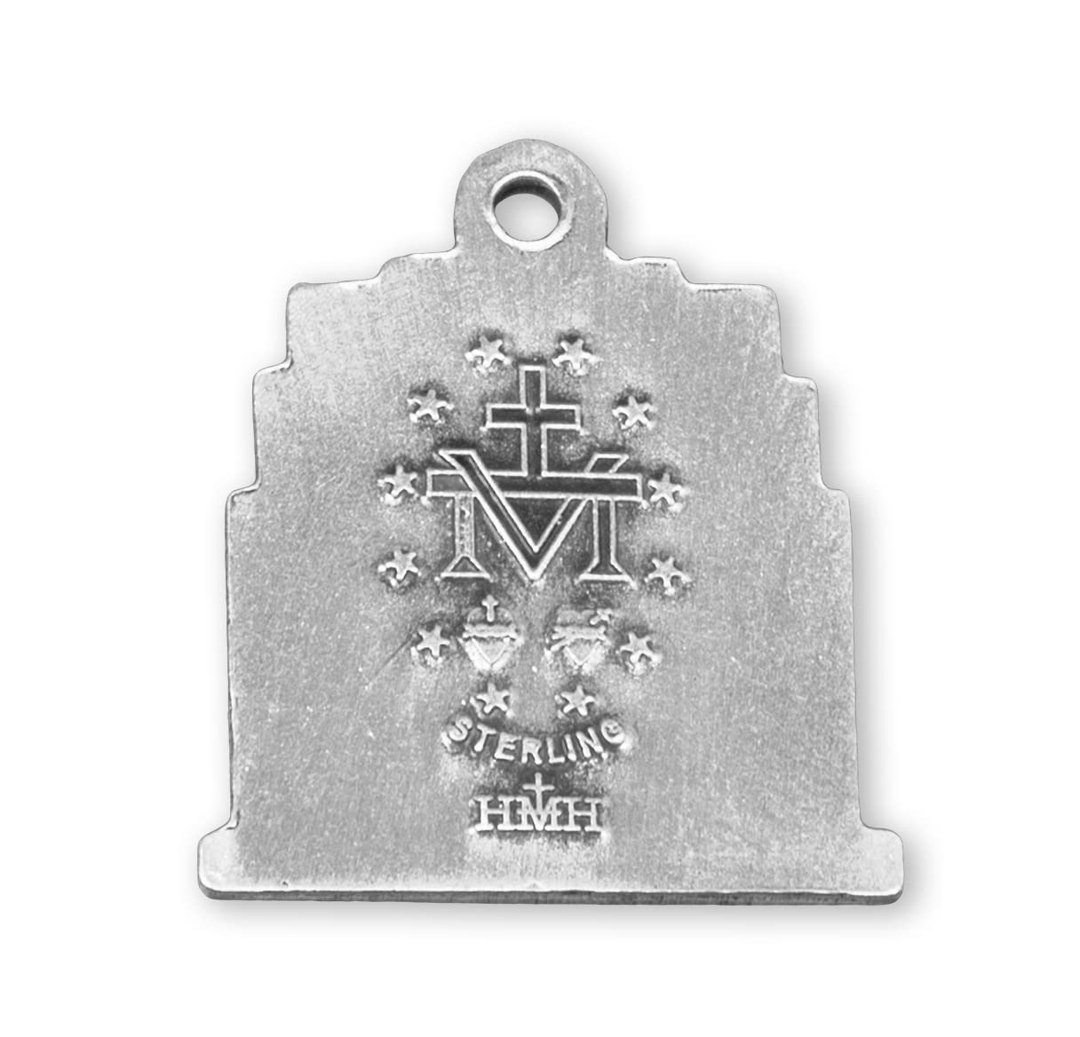 Authentic Sterling Silver Miraculous Medal Necklace Pendant | Handcrafted in USA | Perfect for Religious Gifts, Baptisms & Daily Devotion