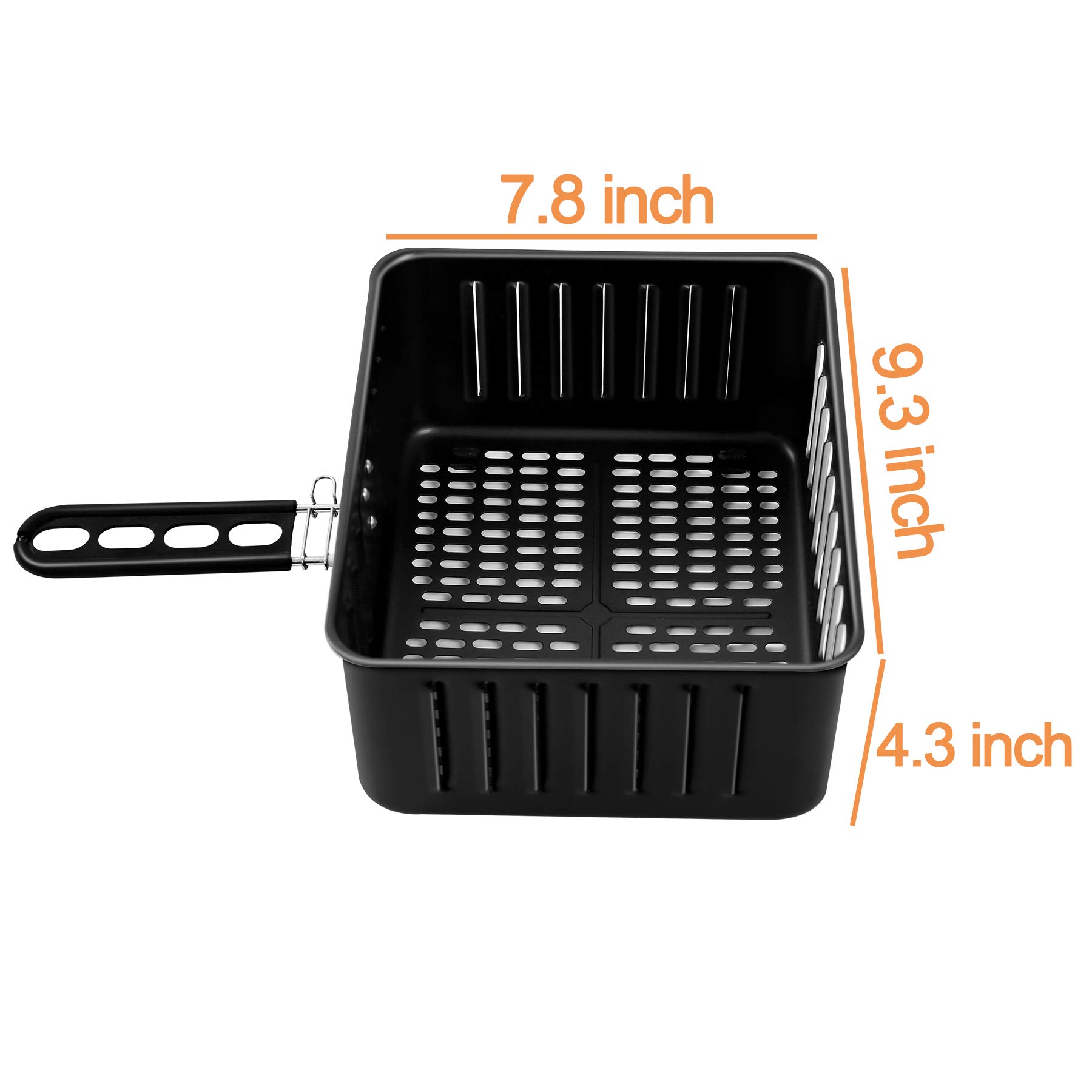 PowerXL Air Fryer Oven Replacement Basket 6QT - Compatible with Power AirFryer Pro - Durable Non-Stick Accessory for Healthy Cooking, Frying, Baking & Roasting - Perfect for Family Meals, Snacks & Meal Prep