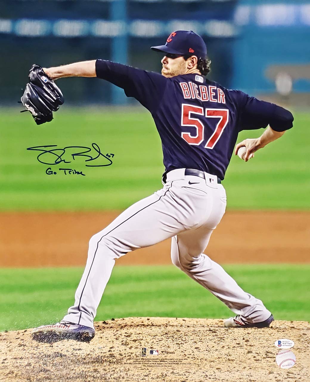 Shane Bieber Autographed 16x20 Photo - Cleveland Indians 