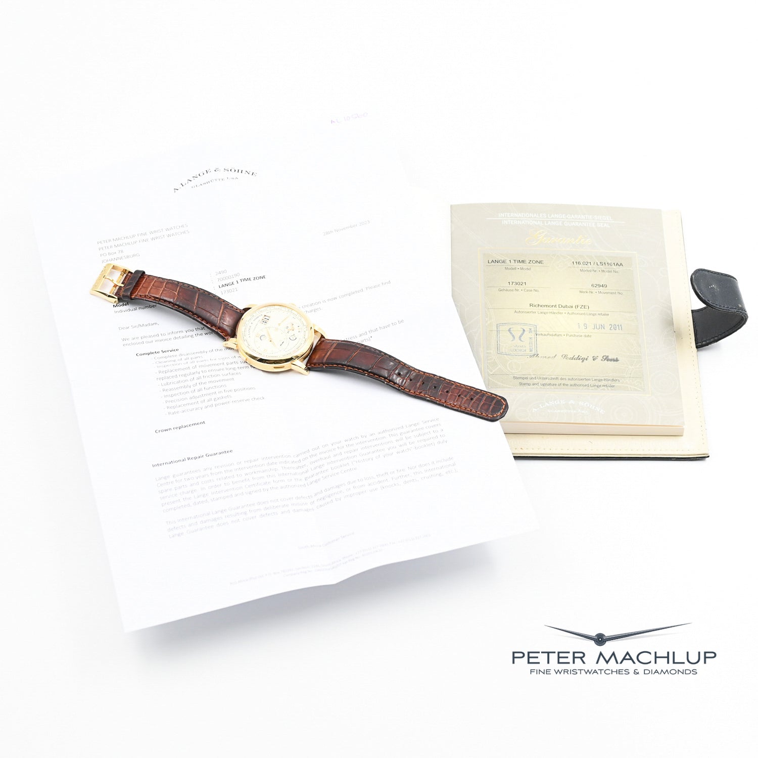A. Lange & Söhne Lange 1 Timezone Watch - Luxury German Automatic Men's Watch with Dual Time Zone, Date Display & Power Reserve - Perfect for Business Travel & Formal Occasions