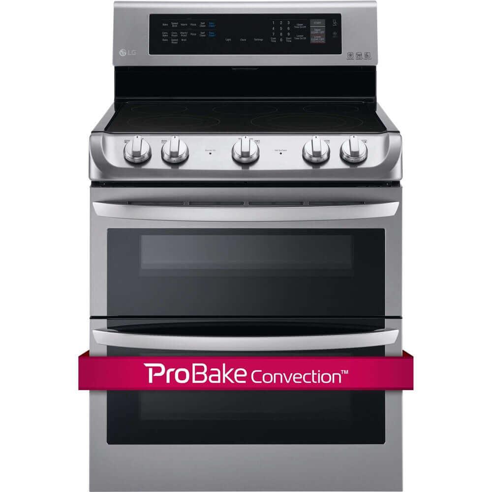 LG LDE4413ST 30-Inch Freestanding Electric Range with Double Oven, 7.3 Cu.Ft Capacity, Stainless Steel - Perfect for Large Family Cooking & Holiday Baking