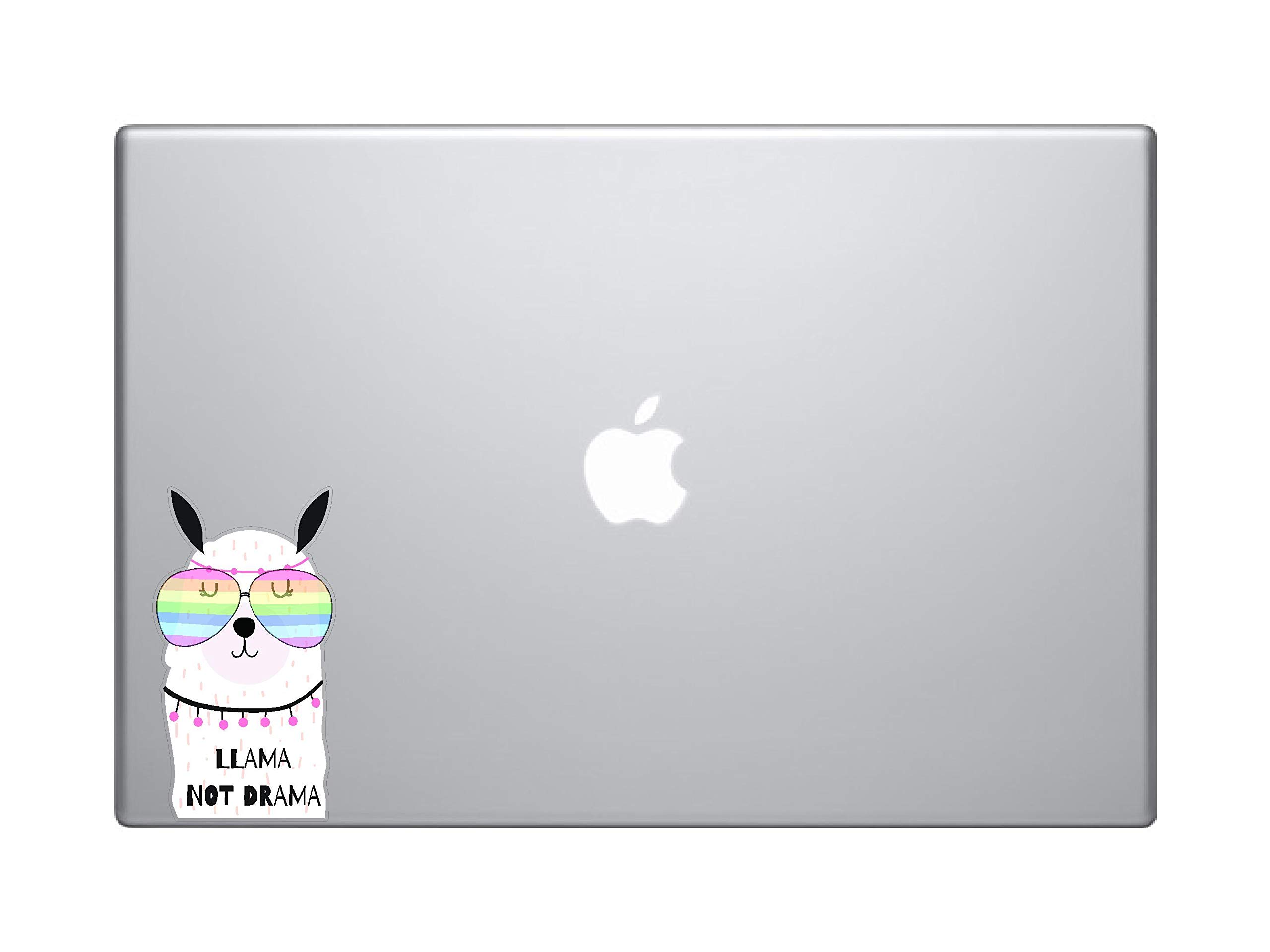 Funny Inspirational Laptop Stickers - Cute Llama Design Decals for Notebooks & Computers - Motivational & Helpful Vinyl Skins - Perfect for School, Work & Personalizing Devices