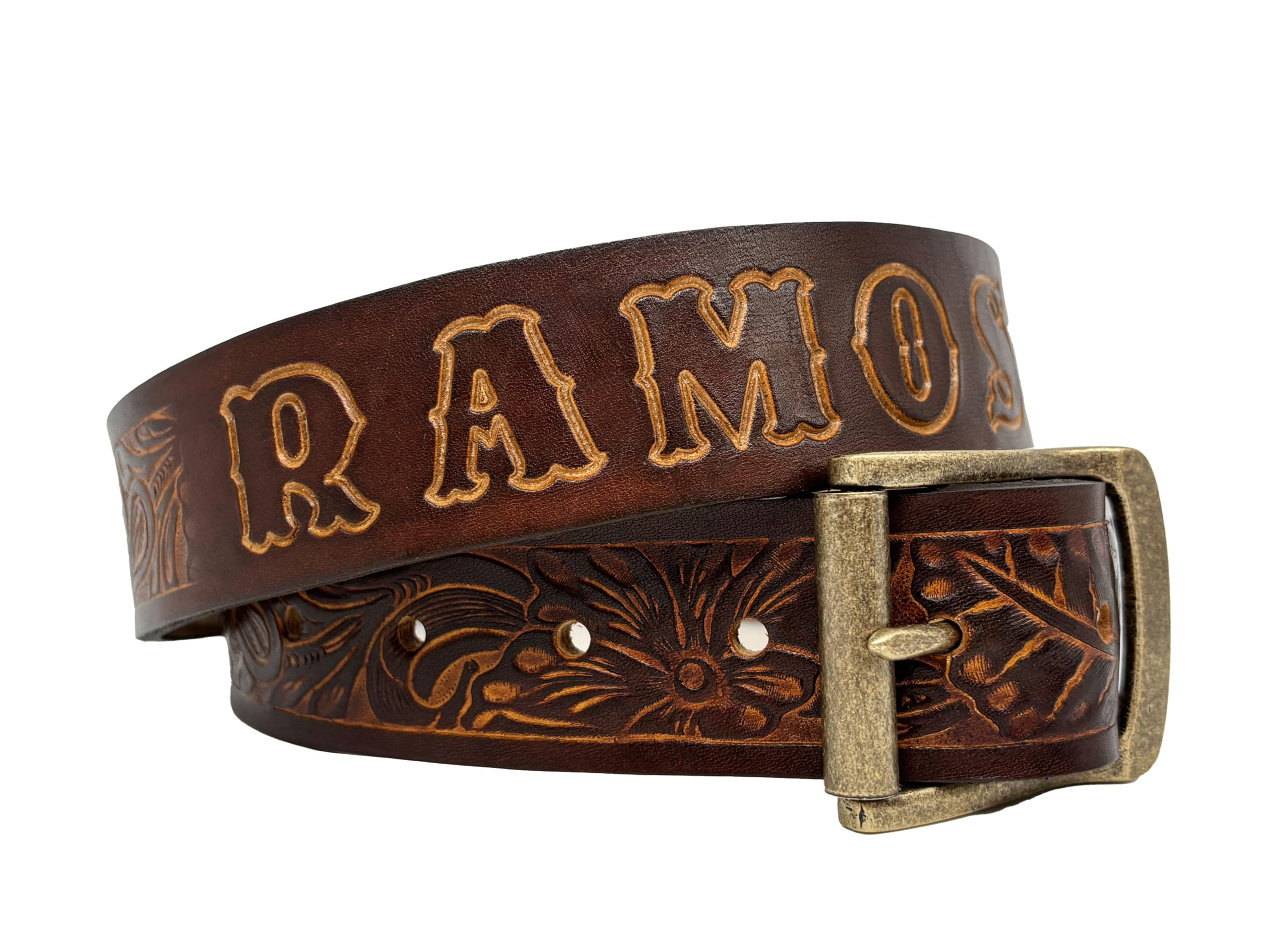 Custom Engraved Leather Belt for Men & Women - Personalized Name & Design - Free Monogramming - Perfect Father's Day, Anniversary & Birthday Gift for Him/Her - Ideal for Office, Casual Wear & Special Occasions