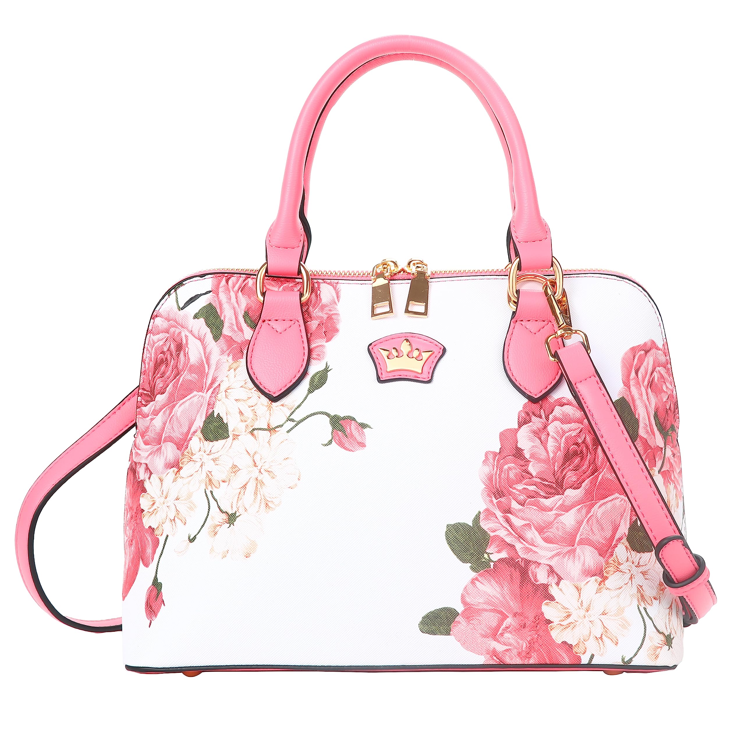Stylish Floral Crossbody Bag for Women - Small Zip Satchel Purse, Trendy Shoulder Handbag & Tote - Perfect for Daily Use, Shopping, Travel & Date Night