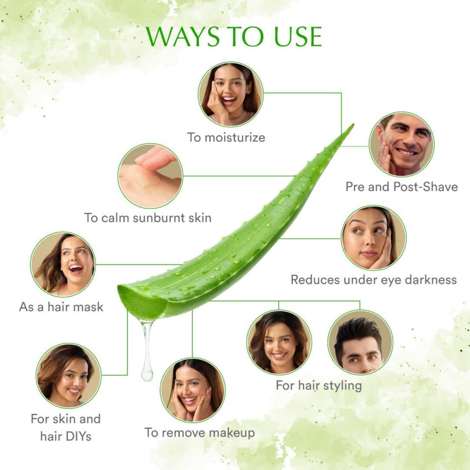 Pure Aloe Vera Gel for Face, Hair & Skin - 100g Natural Moisturizer with Vitamin E | Hydrating & Soothing Treatment | Paraben-Free | Perfect for Sunburn Relief, Daily Skincare & Hair Care