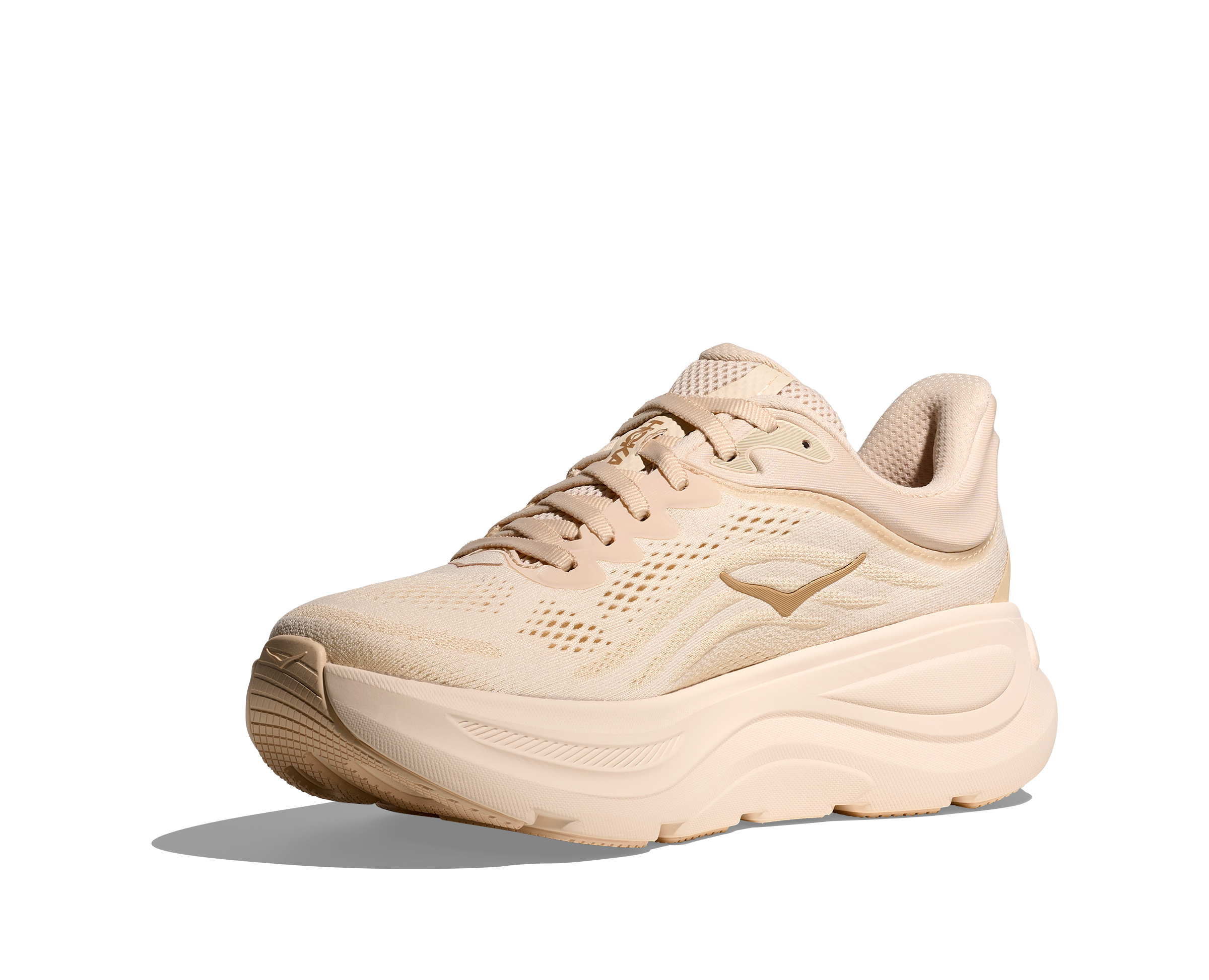 HOKA Women's Bondi 9 Running Shoes - VCH Vanilla/Birch | Cushioned Road Running Sneakers for Women | Perfect for Marathon Training, Jogging & Everyday Comfort