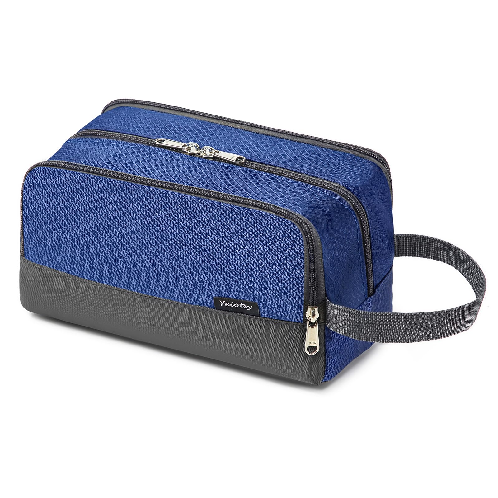 Yeiotsy Small Travel Toiletry Bag - Ultra Lightweight Cosmetic Organizer Pouch for Women & Men (Sapphire Blue) | Perfect for Airplane Carry-On, Gym, Camping & Weekend Getaways