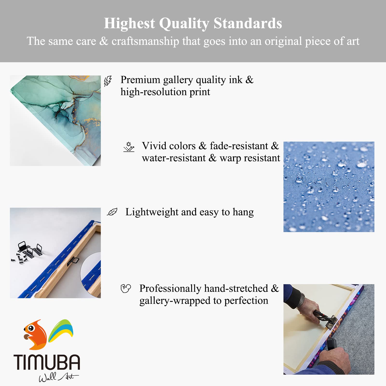 TIMUBA Blue Ocean Canvas Wall Art - 32x48 Inch Abstract Beach Painting for Bathroom, Bedroom & Living Room Decor | Coastal Themed Wall Decor Perfect for Beach Houses, Vacation Rentals & Spa Settings