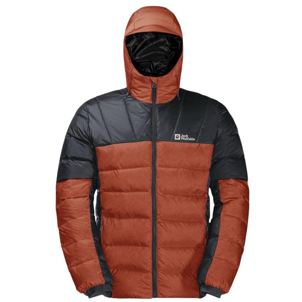 Jack Wolfskin Nebelhorn Down Hoody for Men - Lightweight Warm Winter Jacket for Outdoor Hiking & Camping