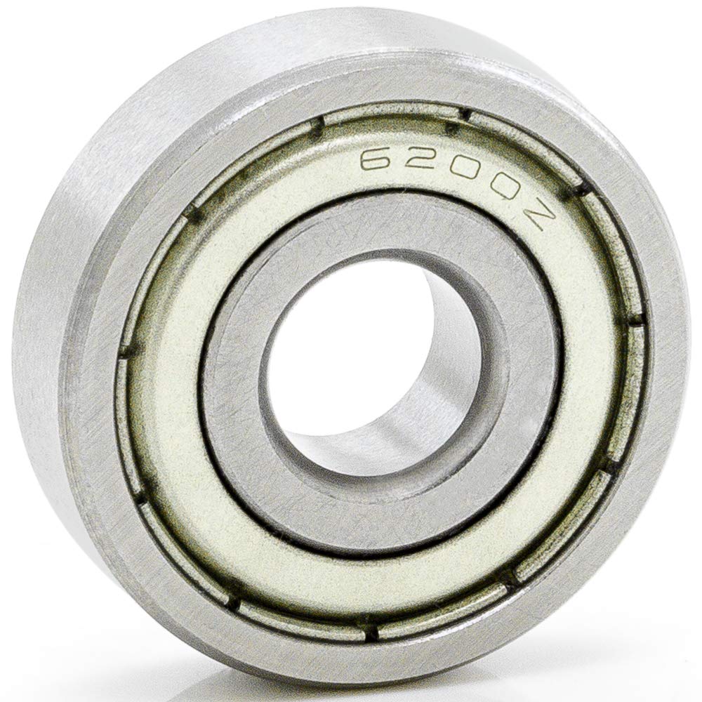 50-Pack 6200-ZZ 10x30x9mm Deep Groove Ball Bearings - Double Shielded C3 Clearance Radial Bearings for Industrial Machinery, Automotive & Power Tools