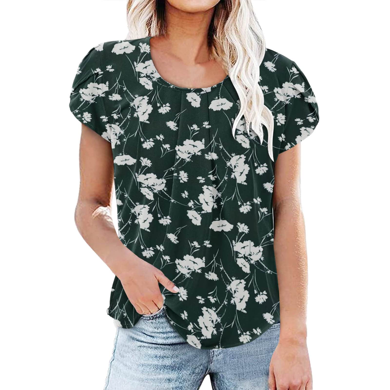 Women's Casual Long Sleeve V-Neck Tunic Tops - Soft Fall & Spring Blouses for Everyday Wear, Office, Dating & Weekend Outfits 2023