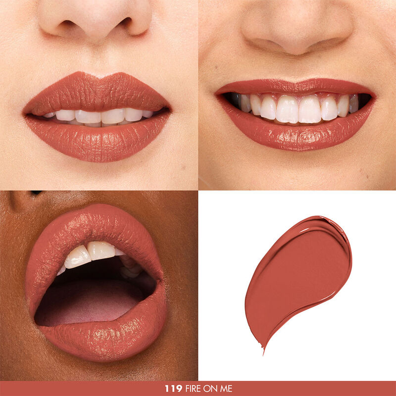 119 Fire On Me Rouge Artist For Ever - Long Lasting Matte Lipstick for Women, Vegan & Cruelty-Free Makeup - Perfect for Parties, Date Nights & Special Occasions